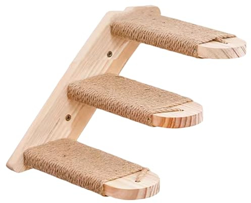 PURPLELILY Anpassbare Leiter, mehrstufiges Spielmöbel für kleine Wohnungen und Haustier-Verlobung, Wandmontage, Katzenleiter, Katzen, Kletterregale