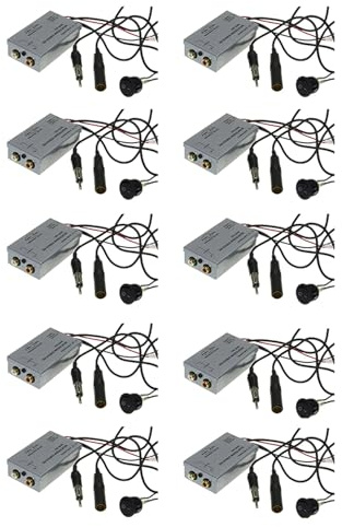 Onchdbfhuu 10X Universal Fm Modulator Stereo Mp3 Auto Antenne Kabel Car Radio Cinch Aux Adapter