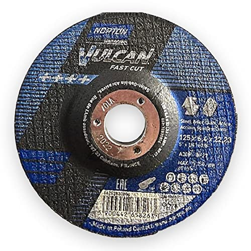 Norton Schleifscheibe, Metall, Edelstahl, Durchmesser 125 6,4 x 22,23