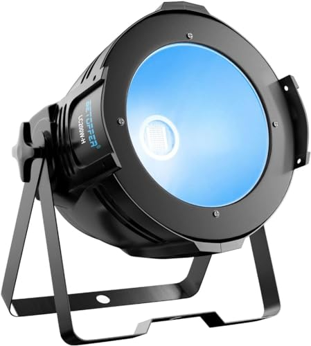 BETOPPER luces discoteca DJ luz escenario DMX Par luz foco RGB color 200W COB proyector control sonido auto flash light iluminación estroboscopio para teatro iglesia fotografía fiesta boda LC200W-H