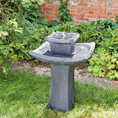Garden Mile® Fontaine pour jardin à 2 étages en cascade Fontaine Pagoda