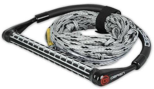 O'Brien 4 Section Poly E Wake Surf Rope Combo, Black