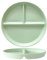 OnePine Assiette Compartiment Adulte Porcelaine, Assiette de Contrôle de Portions, Assiette Divisée en 3 Regime, pour Salade, Dessert, Nouille, Bifteck, Petit déjeuner