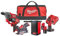 Milwaukee M12 FPP4A2-423B M12-Power Werkzeugset Schrauber, Bohrhammer, Multimaterialschneider, Akku-Radio mit Ladefunktion