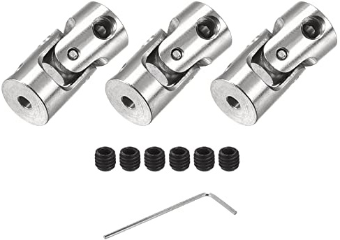 DMiotech 3pz 2mm a 2mm Girevole Universale Sterzo Albero U Giunto Accoppiatore Accoppiatore Connettore per Motore, 3D Stampante, CNC Macchina