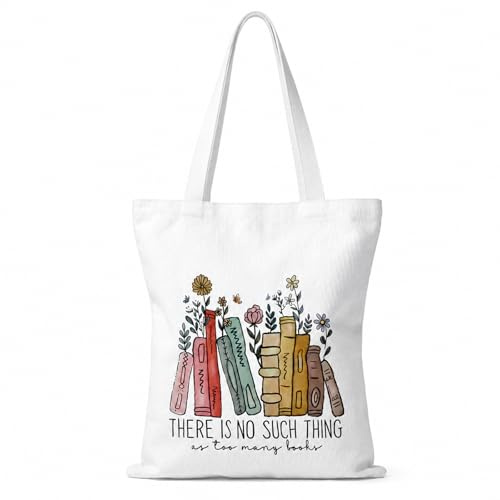 Litinliv Bolsa de Tela Impresa, Canvas Tote Bag Reutilizables para Mujer con Larga Asa, Bolsa de Compras Plegable para Escuela, Bolso de Mano Lavable para Amigos, Colegas, Fans (Beige, 33 × 37cm)
