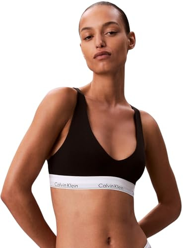 Calvin Klein Brassière Femme Unlined Triangle Bretelles Réglables, Noir (Black), S