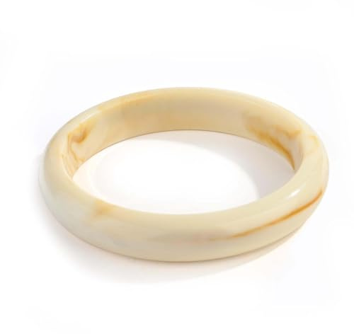 LILIE&WHITE damarmband av harts i krämfärger – elegant, allergivänligt armband – modern design för stilmedvetna kvinnor, gåva för alla tillfällen