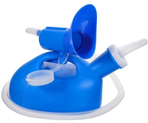 CHICAMPERA Orinatoio Femminile Portatile con Tappo Vite Antisversamento Maniglia Integrata Urinella Donna Riutilizzabile per Viaggi Campeggio Auto Emergenza