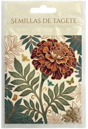 Semillas de Tagete para Parterres y Caminos de Jardín con Flores de Verano Decorativas DECOALIVE
