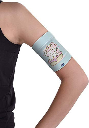 Dia-Band Kids, Armband for CGM Freestyle Libre, Medtronic, Dexcom or Omnipod - Comfortable and Reusable Diabetic Armband for Glucose Sensor. (Junior.M (19-21cm))