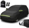 Favoto Cubierta de Coche Impermeable, Funda de Coche Exterior Oxford+Algodón con Cremallera para Sedán Anti-UV Transpirable Resistente al Polvo Lluvia Rasguño Nieve Sol al Aire Libre, 465x170x150cm