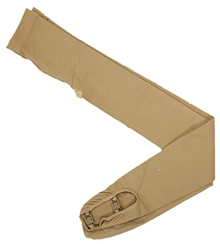 Colcolo Womens Girls Ice Figure Skating Practice Long Pants Warm Tights Trousers - Breathable & Performance, Crystal, 11-14