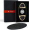 Cortador de Puros, Cortador de Cigarros, Cortador de Puros Doble Hoja,Bolsillo Cigar Cutter Acero Inoxidable Doble Hoja,KingKong CortadPuros para Mayoría Tamaño Cigarros