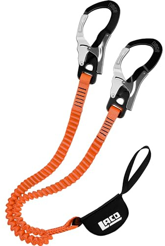 LACD Universal Ultimate 3.0 Ferrata Kit d'escalade, noir/orange, taille unique