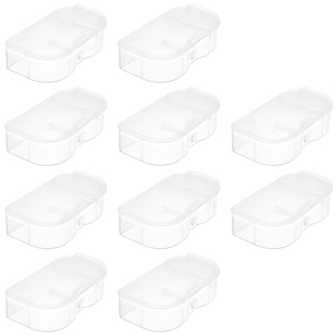 OTOTEC 10 custodie protettive per batteria, in polipropilene, compatibili con fotocamere Nikon EN-EL15, EL15A, EL15B, D500, D600, D610, trasparenti, per batterie
