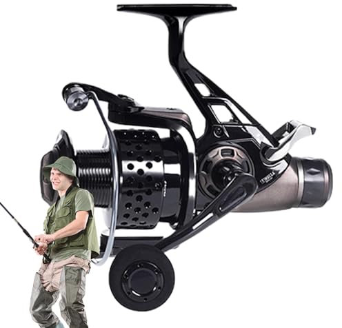 Oldmoom Winter-Angelrolle, Karpfenrolle – Salzwasser-Angelrolle, Köder-Angelrollen, Angelausrüstung, glatt für Anfänger, Wurfrollen