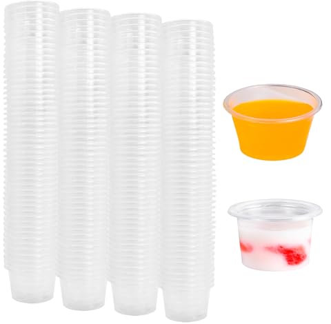 Cisolen 300 Pieces Shot Glasses Plastic 30ml Shot Glasses Plastic Transparent Shot Cups Reusable Drinking Cups for Banquet Parties Christmas Birthdays Weddings (3cl/ 30ml)