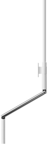 Manivelle Blanche Complète de 1000mm pour Volet Roulant - Manivelle Geiger avec Tringle de Ø12mm-int/Ø15mm-ext - pour Store ou Volet Roulant Manuel - Qualité Allemande