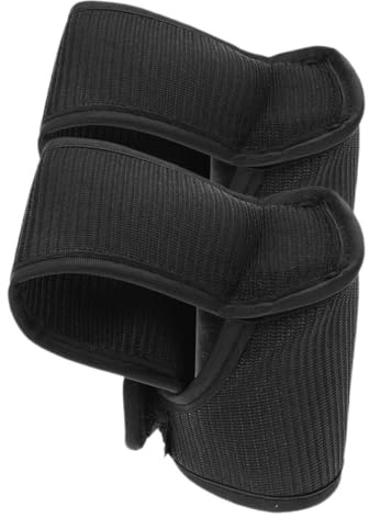 BESPORTBLE 2pcs Soft Padded Cloth Cycling Handlebar Pads and Chest Guard for Boys and Girls Balance Bike, Black Protective Gear for Enhanced Comfort and Versatile Use on Riding Occasions