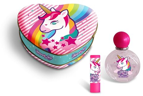 Unicorn Love Astuccio Cuore Metallo EDT 50ml e rossetto Unicorn Love