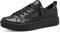 Tamaris COMFORT Damen Sneaker flach mit Reißverschluss Freizeit, Schwarz (Schwarz Nappa), 38 EU