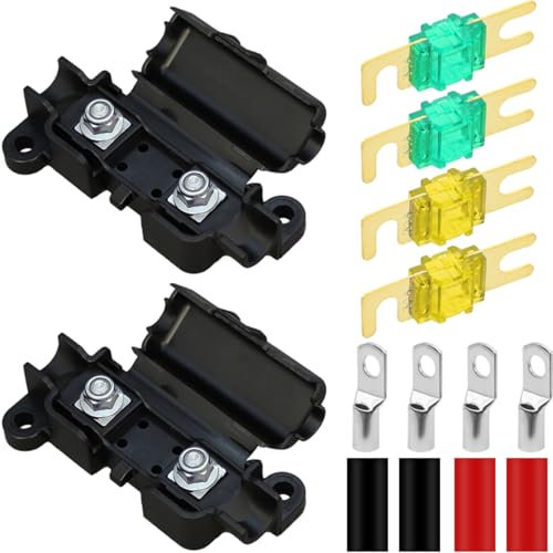 DAOKAI Midi Fuse Holder Inline Fuse Holder 12V with 20A/30A Fuse,for Striplink & Midi Fuses Fuseholder,for Cars Trucks Construction Vehicles - 2Pcs