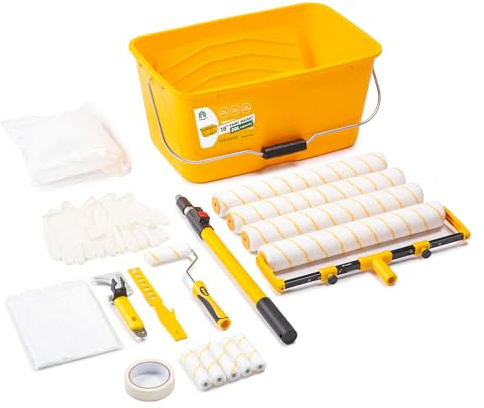 45,7 cm Eimer, 23-teiliges Walzenbürsten-Set