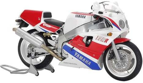 Tamiya 14058 1:12 Yamaha FZR750R (OW01) Faithful Replica Plastic Kit, Crafts, Model Kit, Assembly, Unpainted, Multicolor