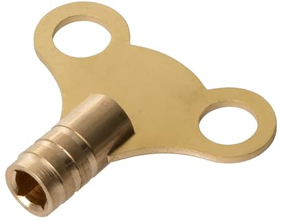 Xcel Home 2 llaves de reloj de radiador de latón, herramienta de válvula de purga duradera