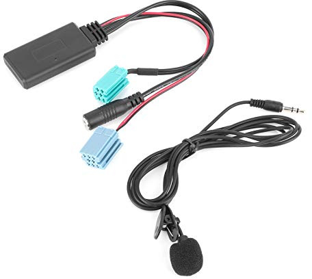 Cocoarm Cable AUX de 6 Pines Adaptador de Audio Estéreo para Automóvil con Micrófono Incorporado, Conecta el Teléfono a los Parlantes del Automóvil para Llamadas Manos Libres en Espace Scenic