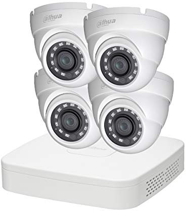 DAHUA - KIT ECO 4 DOM 1080P – Pack vidéo-surveillance 4 caméras dôme 1080P + enregistreur éco