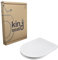 King Seat Abattant WC pour Ideal Standard Esedra (ancien modèle) - Urée thermodurcissable 100% fabriqué en Italie, montage par le haut, blanc, haute qualité