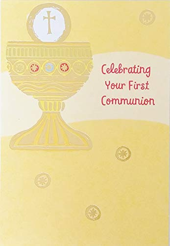 Greeting Card Celebrating Your First 1st Communion God Will Always Bless You As You Follow In His Way