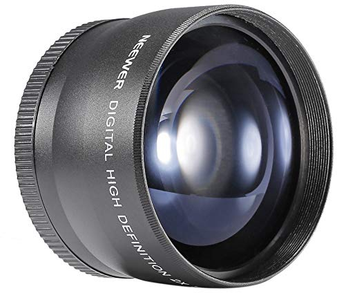 ANTIOCH 58Mm 2X Teleobjetivo Teleobjetivo Teleconvertidor para 18-55Mm