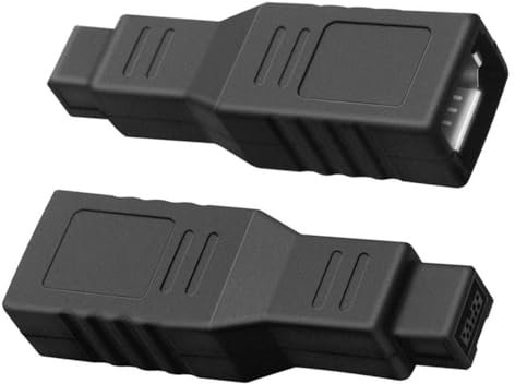 JYTDBCS FireWire IEEE 1394 Adapter, 400 to 800 Adapter Converter IEEE 1394a 6-Pin Female to 1394b 9-Pin Male