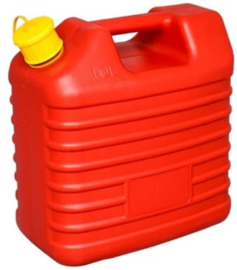 Bensinkanner Bränsleburk 1,3/2,6 gallontankar, bensinoljelagring för camping och nödförvaring, plast(10L)