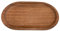 Huoflame Tablett Holz – Deko Tablett für Badezimmer Organizer & Schminktisch Organizer – Natur Holztablett für Zuhause Hotel Restaurant (Oval)