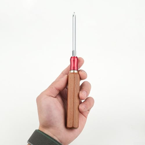 Gdfnmogo Juego de destornilladores de mango de madera de cambio rápido con cruz intercambiable PH2 PH0 y puntas ranuradas de 6 mm y 3 mm, construcción de metal y madera de larga duración para