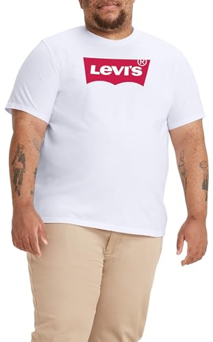 Levi's Big & Tall Graphic Tee, Uomo, Batwing White, 1XL