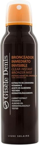 GISÈLE DENIS - Bronzage Instantané Invisible 200 ml, Spray Autobronzant, Accélérateur de Bronzage, Autobronzant à l'Extrait de Carotte, Spray Intensifiant, Autobronzant Corps