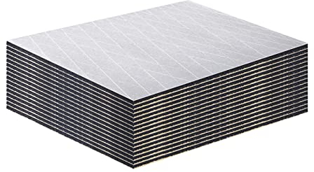 AggSound 5 pezzi di pannelli isolanti tagliati, 10mm 40×33cm tappetino isolante per auto autoadesivo| tappetino isolante acustico in foglio di alluminio (0,56㎡)