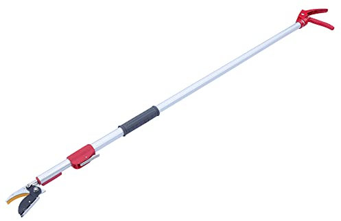 Podadora de árboles de 1,2 a 2,2 m, podadora de árboles, sierra de pértiga telescópica de 3/8 de largo, sierra de pértiga extensible, cortadora de césped, recolector de frutas, tijeras de podar, ti