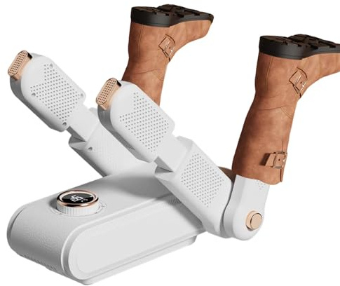 Shoes Dryer，Trainer Dryer Electric，Folding Design & Quick Drying for Shoes,Socks, Gloves, Hats, Ski Boots, Boot Dryer,Portable Adjustable Rack & Timer, for Families, Traveler and Athletes