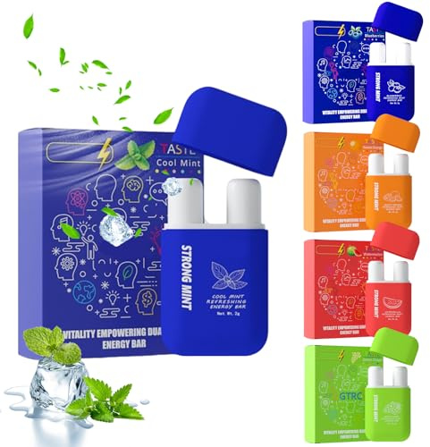 5er Pack Inhalierstift für Nase, Neue Doppelkopf-Version mit 5 Duftnoten, Kompakter, Menthol Nasenstift zur schnellen Linderung verstopfter Nasen, ideal für Arbeit, Studium & Reisen