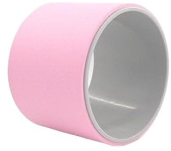 Yoga cirkelhjul Yogahjul för rygg, för nybörjare och proffs, flexrulle, förstorad ring (rosa)
