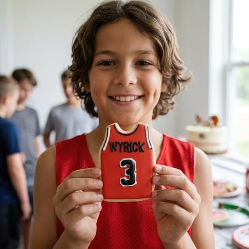 Basketball Jersey Cookie Cutter 4 Made in USA by Ann Clark