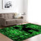 CHAOSE Leichte Weiche Polyester-Baumwolle Bedruckte Fläche Teppich Bodenmatte 3D Tier, Karikatur Für Wohnzimmer und Schlafzimmer (Grünes Digital, 80 x 50 in(203.2 x 147.3 cm))