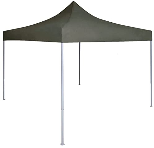 vidaXL Profi Partyzelt Faltbar Wasserbeständig Pavillon Festzelt Gartenpavillon Bierzelt Faltpavillon Faltzelt Gartenzelt Garten 2x2m Stahl Anthrazit
