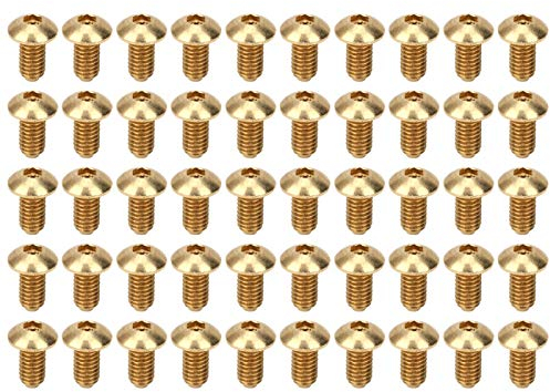 50-teilige Innensechskantschrauben, Halbrundschrauben, Schrauben aus reinem Kupfer, Hardware-Zubehörbefestigungen für den industriellen Haushaltsgebrauch(M4 x 8 mm) Schraube